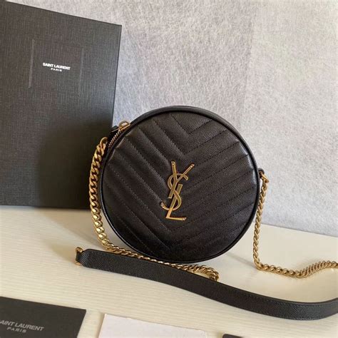 ysl round camera bag review|YSL vinyle round camera bag.